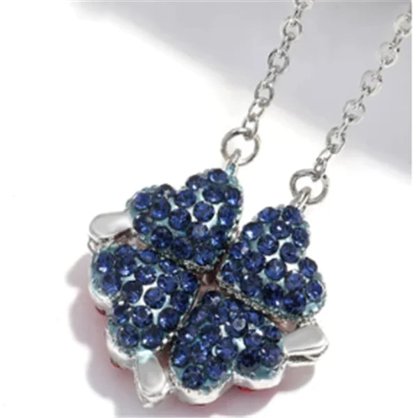 Clover Heart Adjustable Choker Necklace
