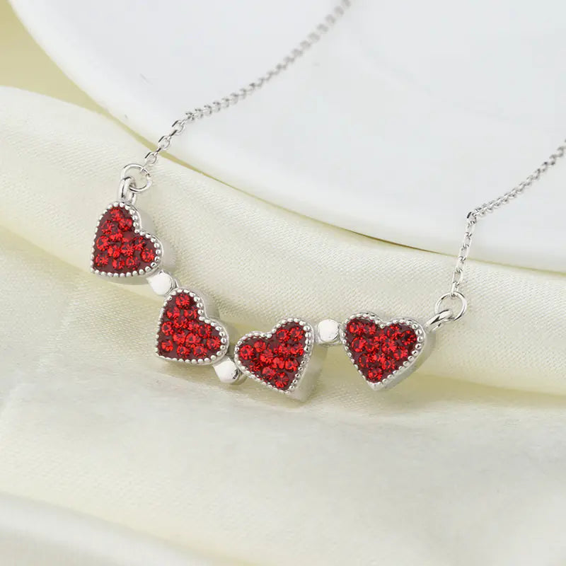 Clover Heart Adjustable Choker Necklace