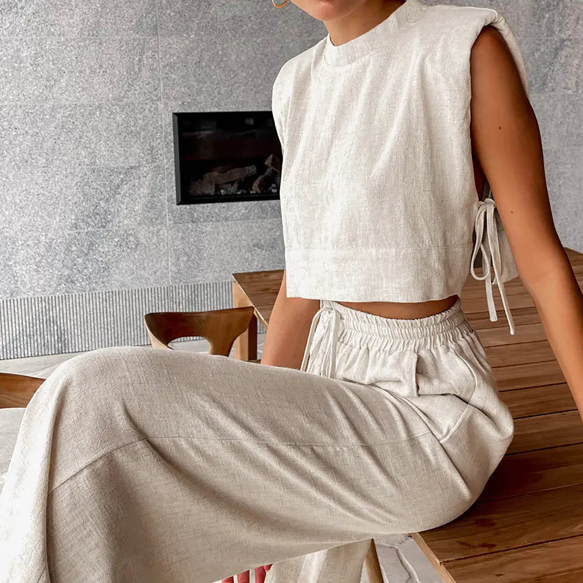 Cotton-Linen Two-Piece Set