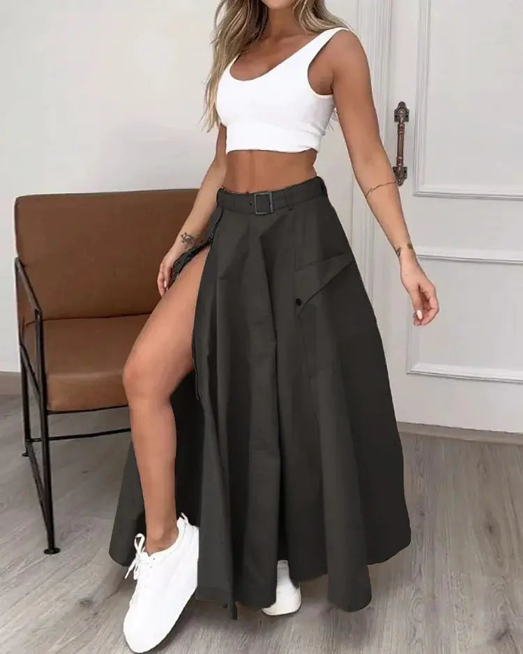 Sleeveless Two-Piece Summer Set
