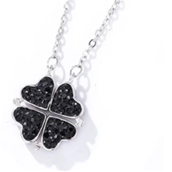 Clover Heart Adjustable Choker Necklace