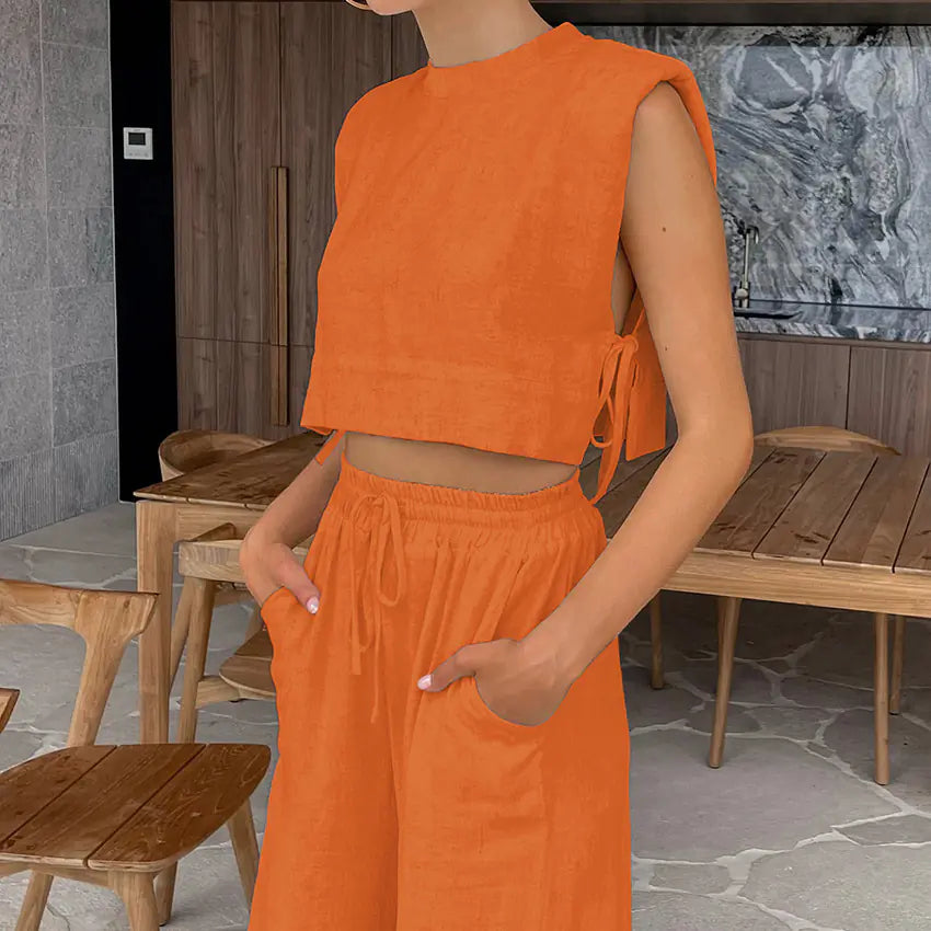 Cotton-Linen Two-Piece Set